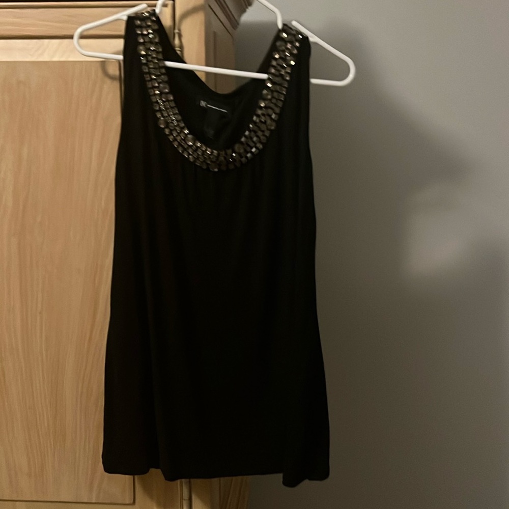 Inc Concepts Black Tank Embellished shirt XL